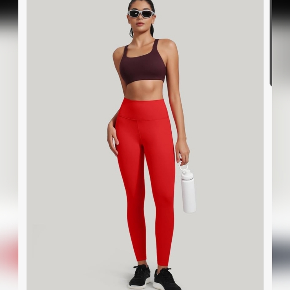 HeyNuts Esential Leggings 25'', Compression High Waisted 7/8 Workout Pants